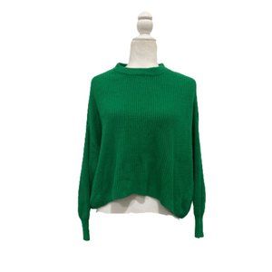 Cotton On Green Cotton Cropped Sweater Size XS